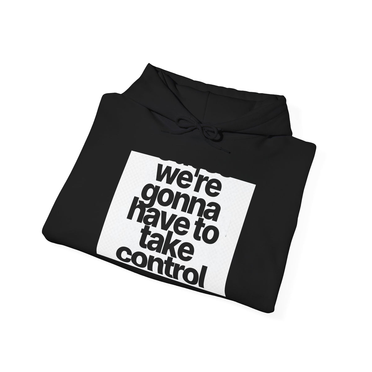 Control Statement Hoodie — "we're gonna have to take control" Graphic Hoodie