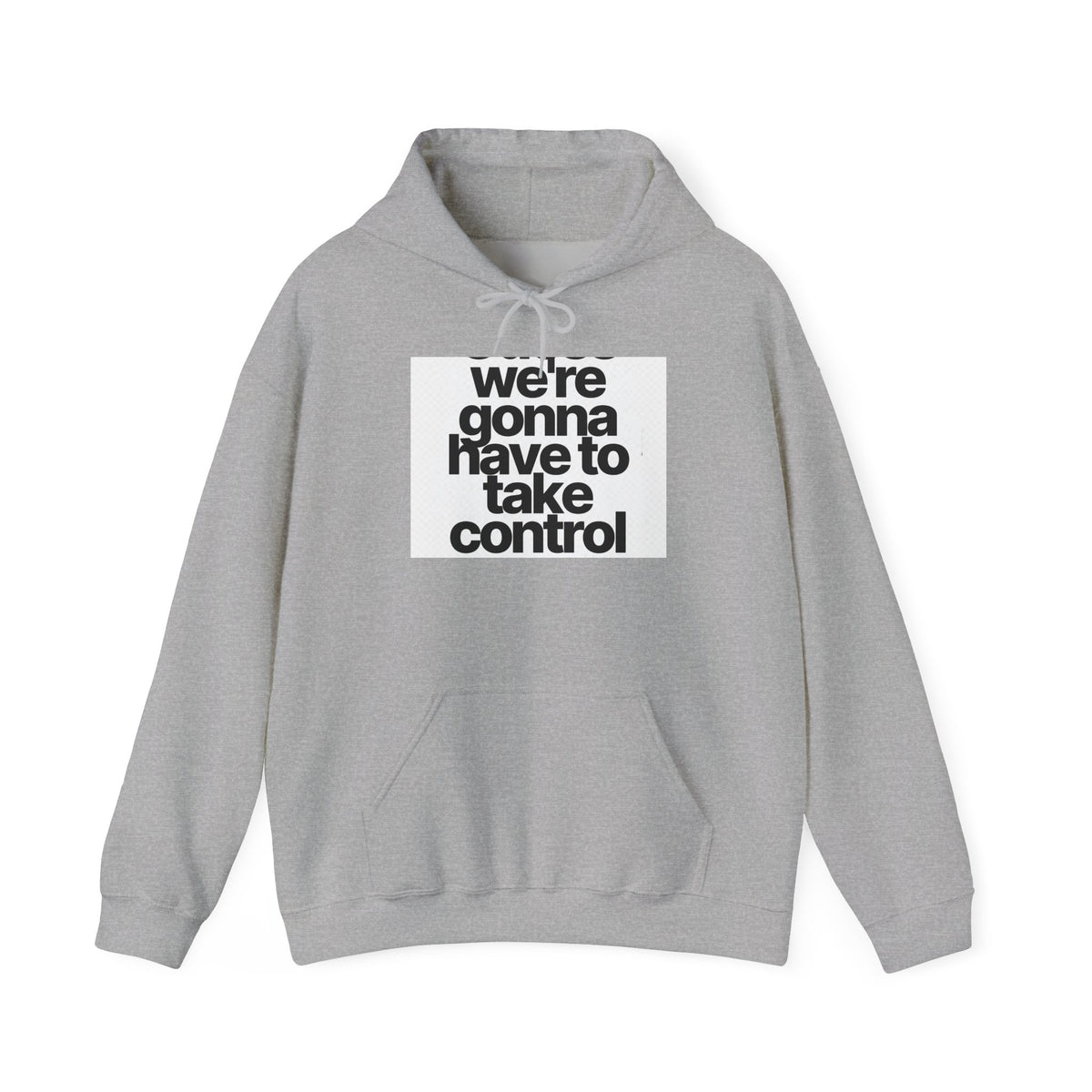 Control Statement Hoodie — "we're gonna have to take control" Graphic Hoodie