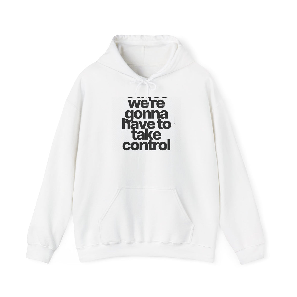 Control Statement Hoodie — "we're gonna have to take control" Graphic Hoodie