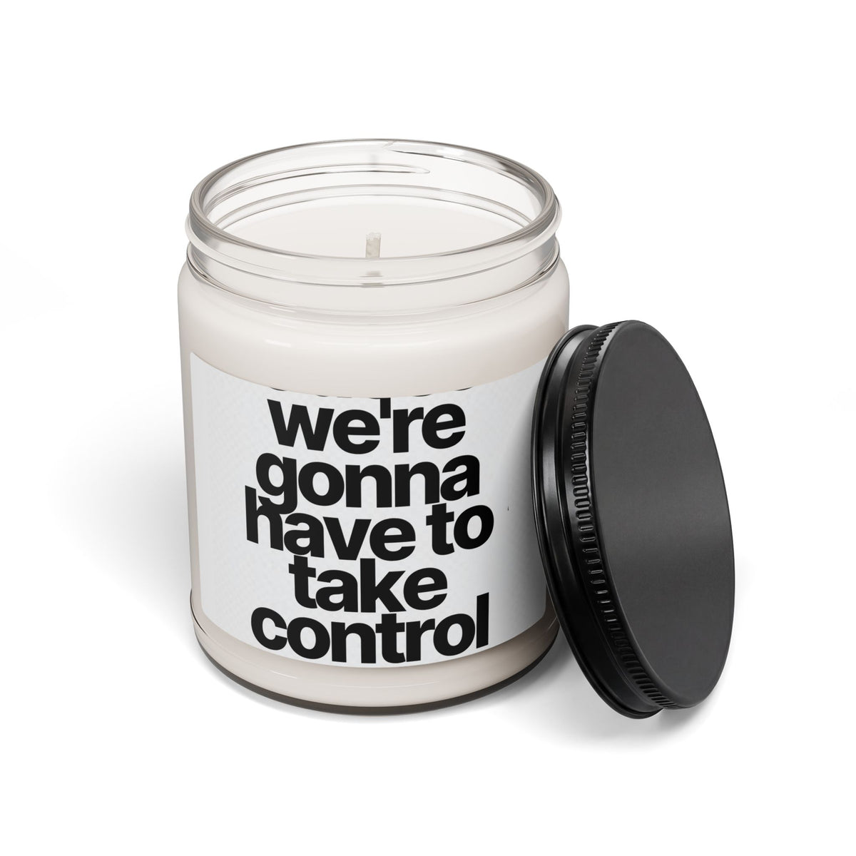 Take Control Soy Candle — 9 oz Scented Jar (we're gonna have to take control)