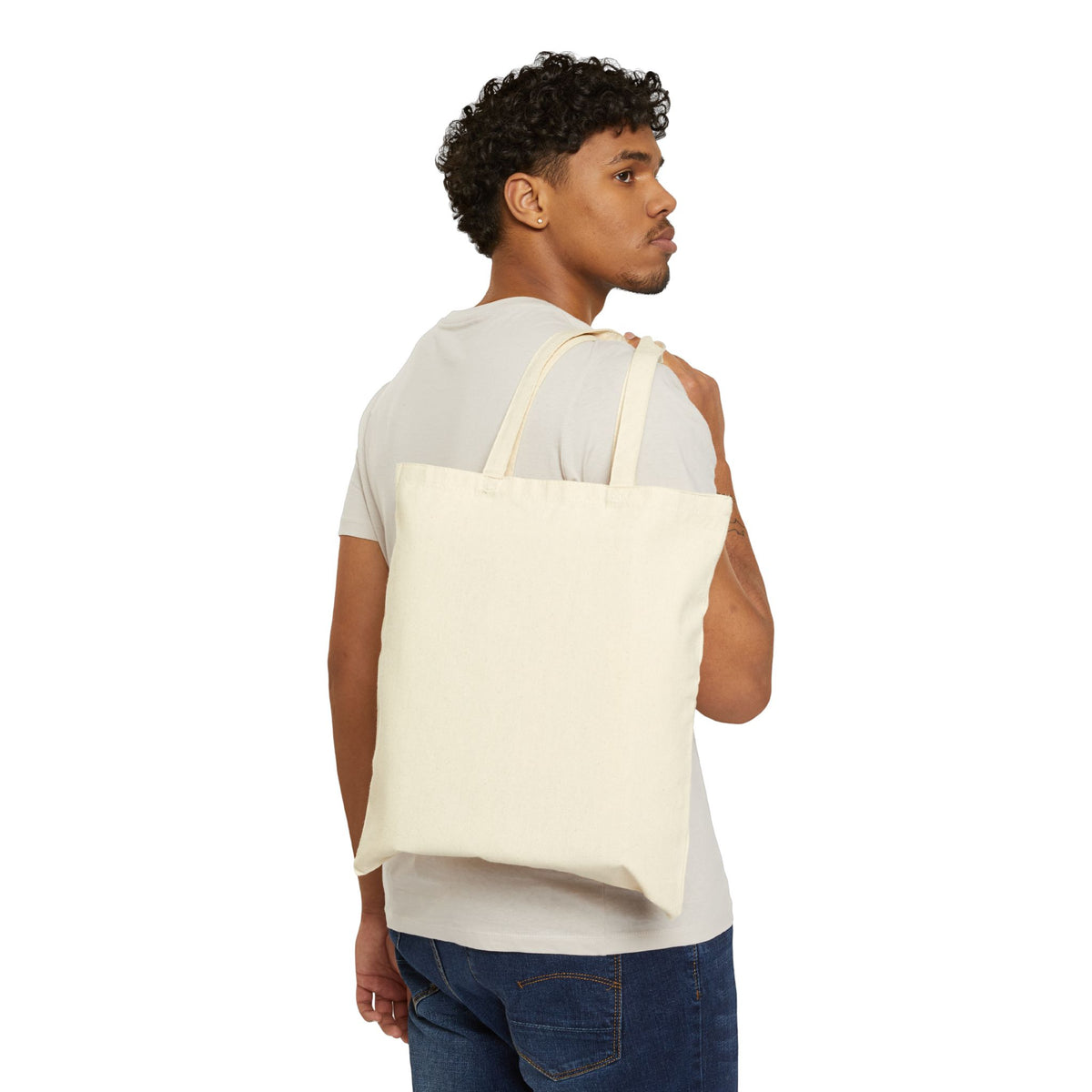 Canvas Tote Bag — "Guess We’re Gonna Have To Take Control" Minimalist Statement Tote