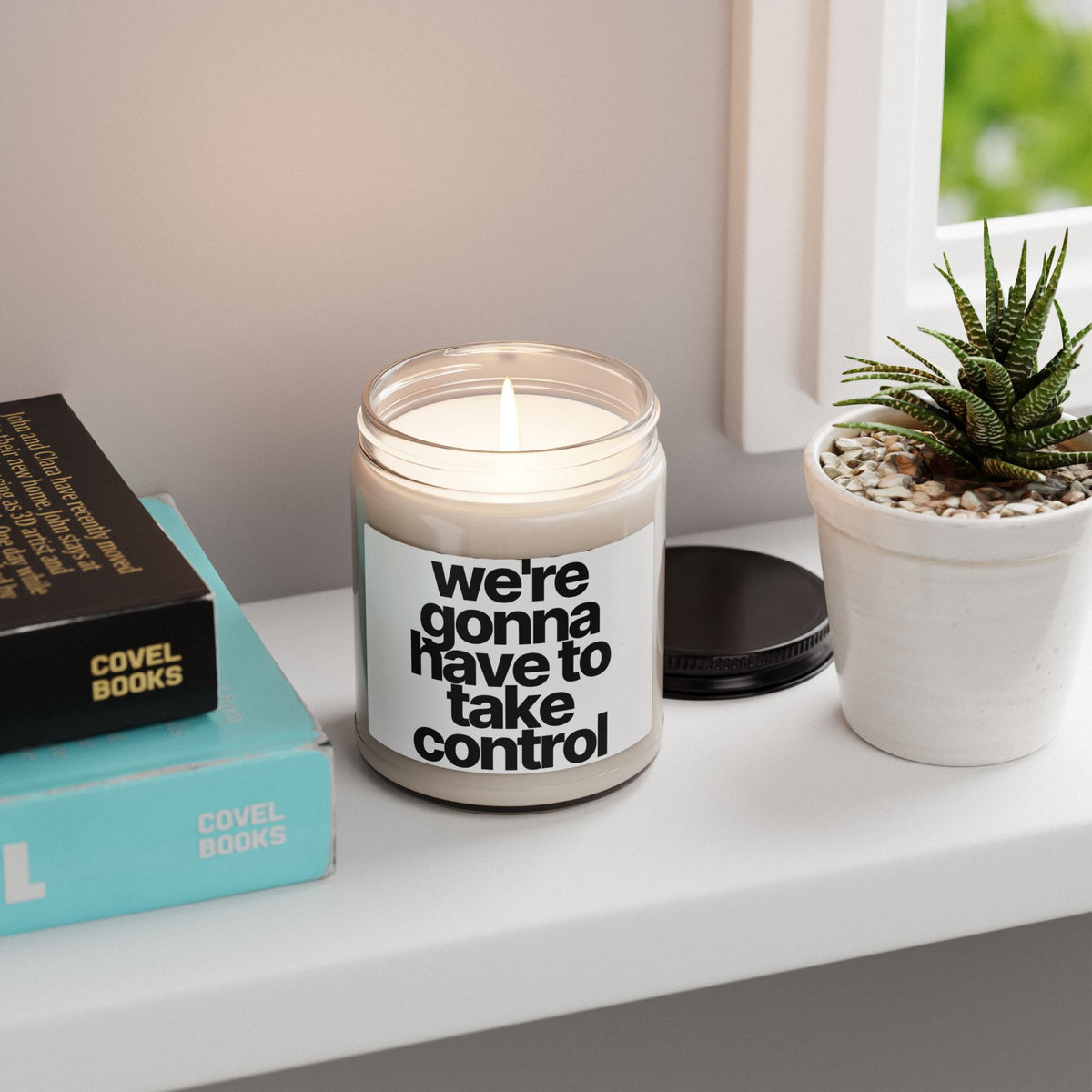 Take Control Soy Candle — 9 oz Scented Jar (we're gonna have to take control)