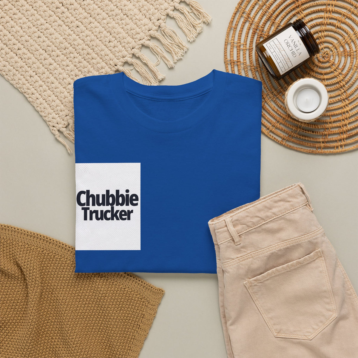 Chubbie Trucker T-Shirt — Retro Bold Logo Tee for Truckers & Fans
