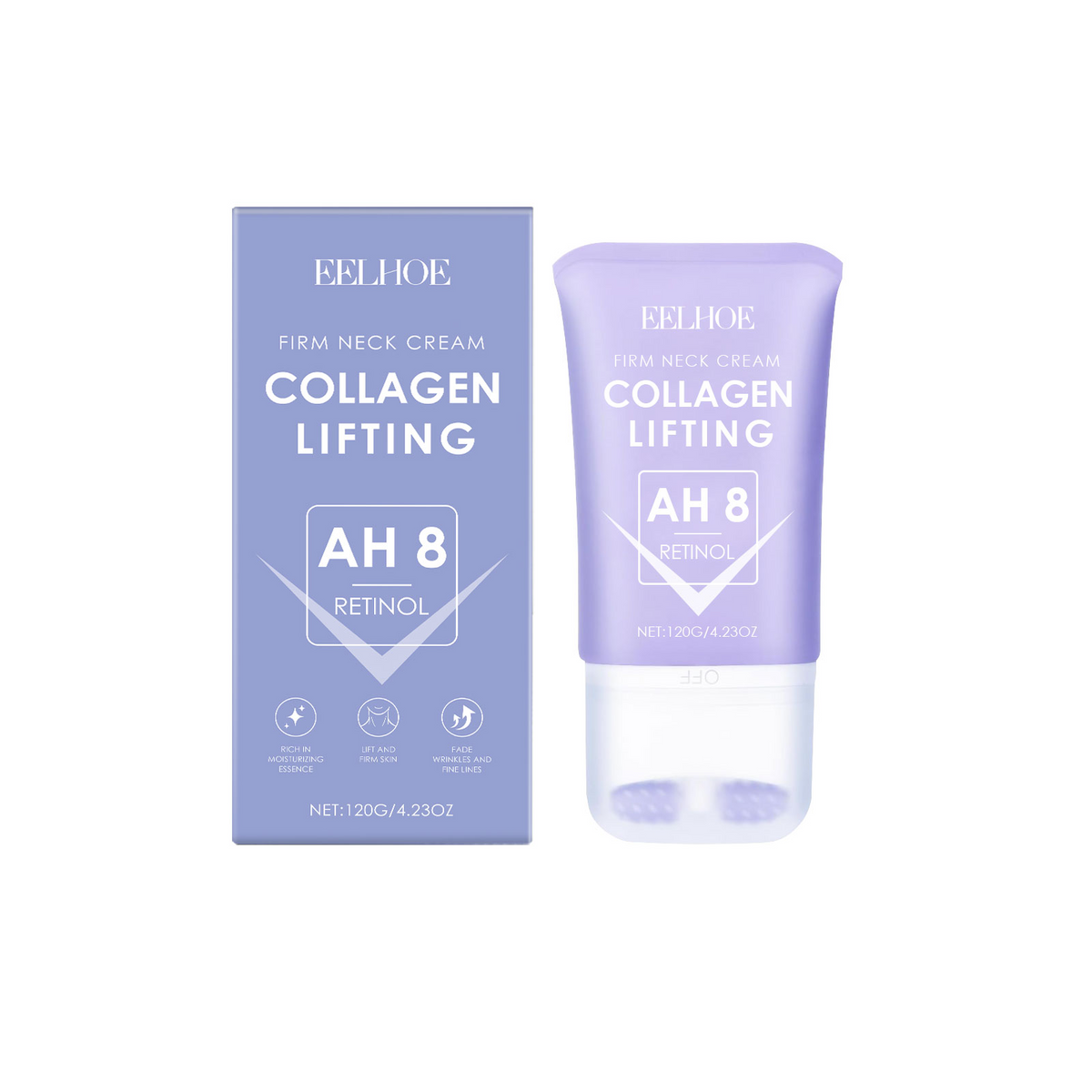 EELHOE Neck Firming Roller Cream | Anti-Fine Line, Moisturizing & Tightening Treatment