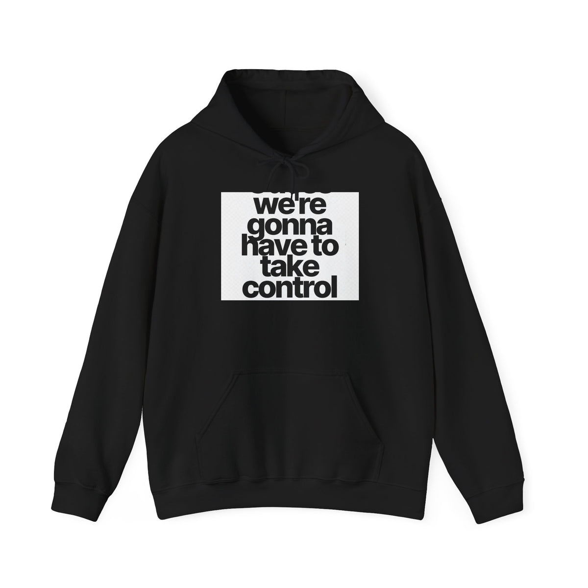 Control Statement Hoodie — "we're gonna have to take control" Graphic Hoodie