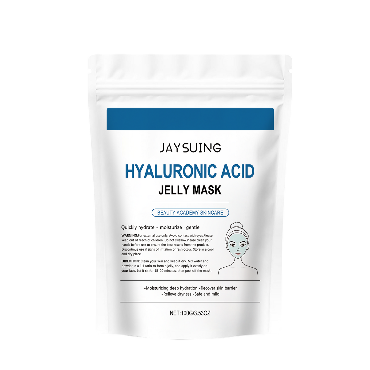 Jaysuing Hyaluronic Acid Hydrating Face Mask | Deep Moisture, Smooth & Tender Skin