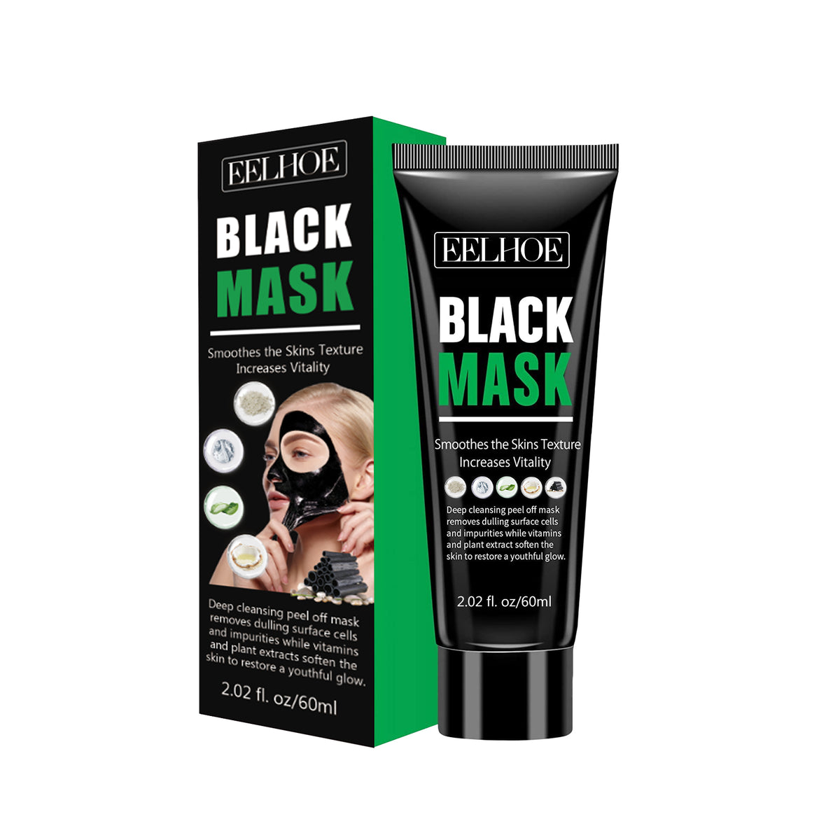 EELHOE Blackhead Removal Mask | Deep Pore Cleansing, Oil Control & Moisturizing Peel Mask