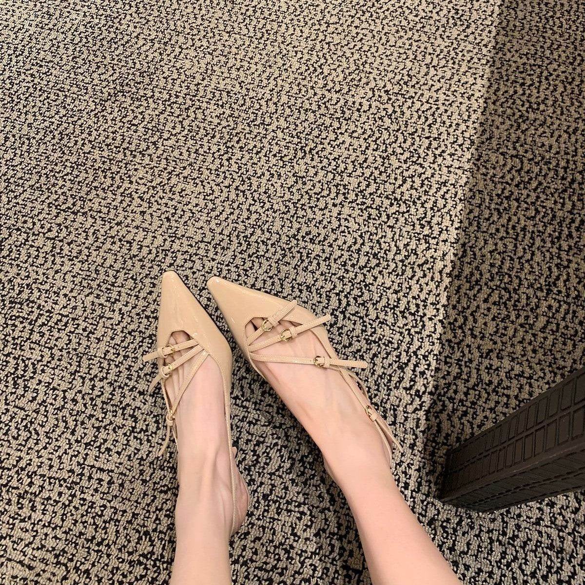 Pointed Toe Strappy Heels
Patent Leather