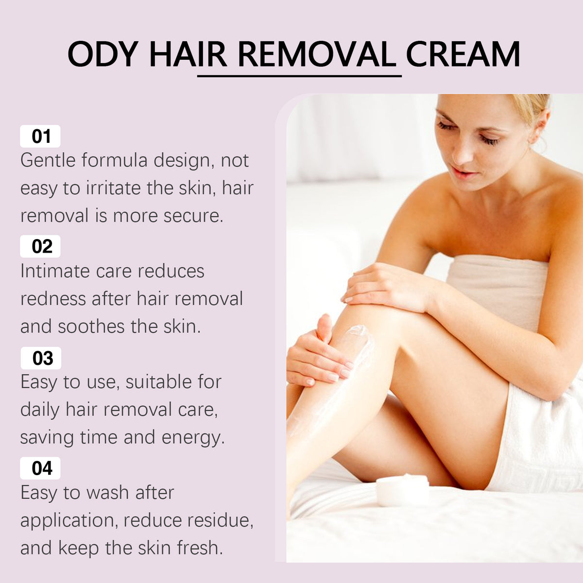OceAura Gentle Body Hair Removal Cream | Legs, Arms & Hands for Men & Women