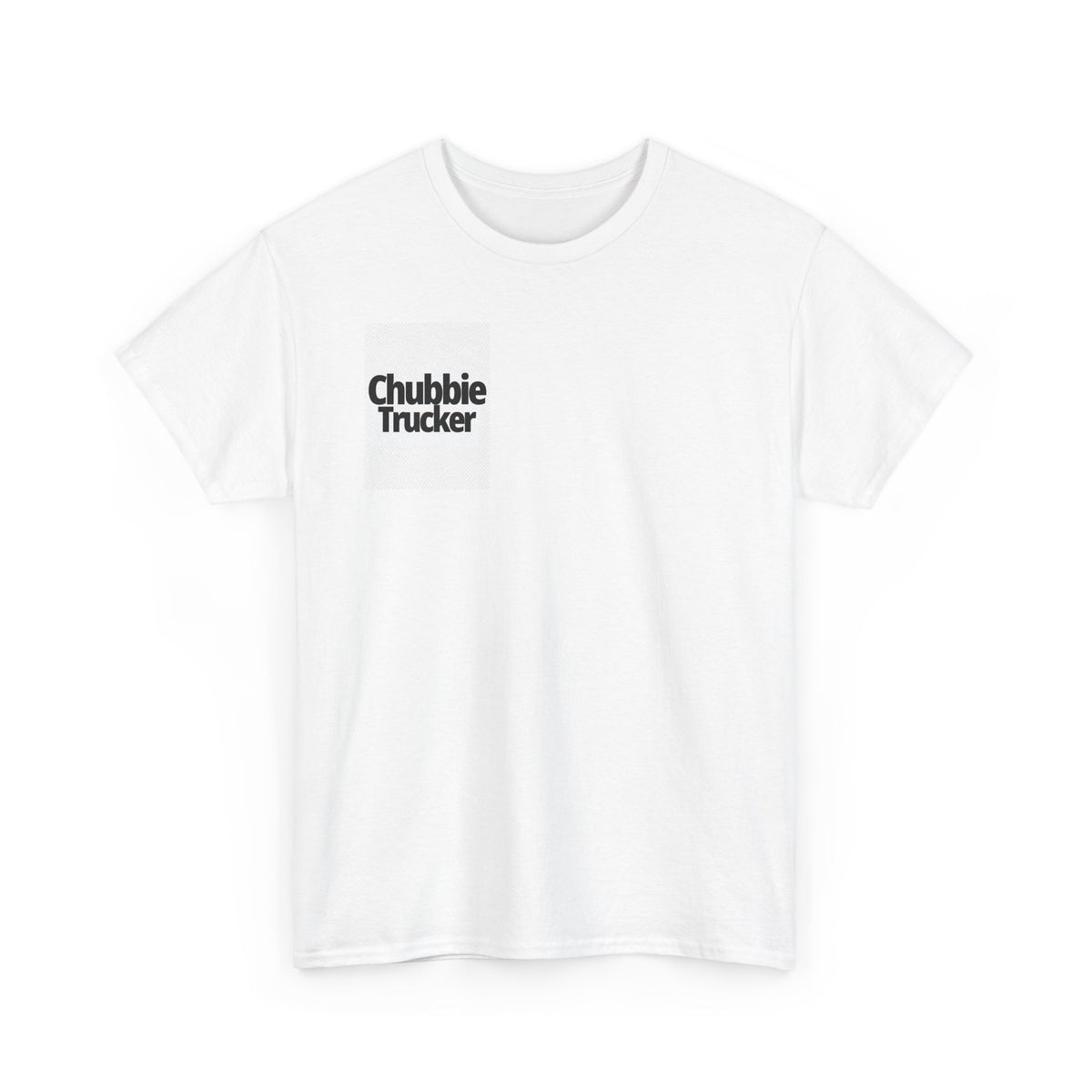 Chubbie Trucker T-Shirt — Retro Bold Logo Tee for Truckers & Fans