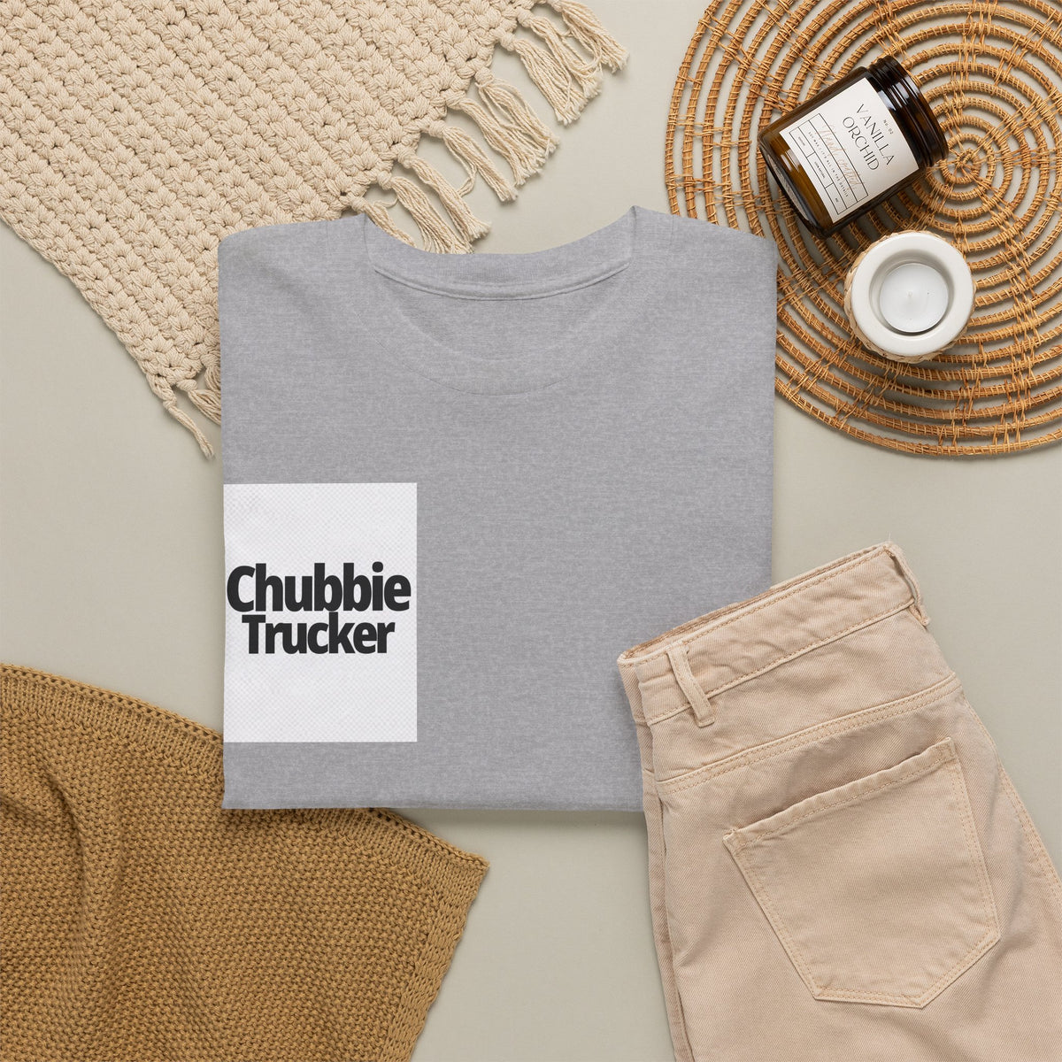 Chubbie Trucker T-Shirt — Retro Bold Logo Tee for Truckers & Fans