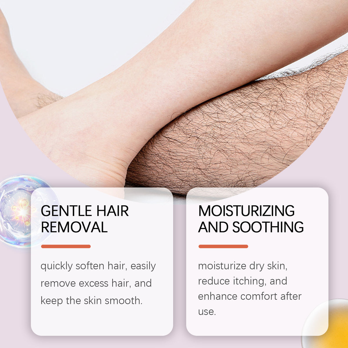 OceAura Gentle Body Hair Removal Cream | Legs, Arms & Hands for Men & Women