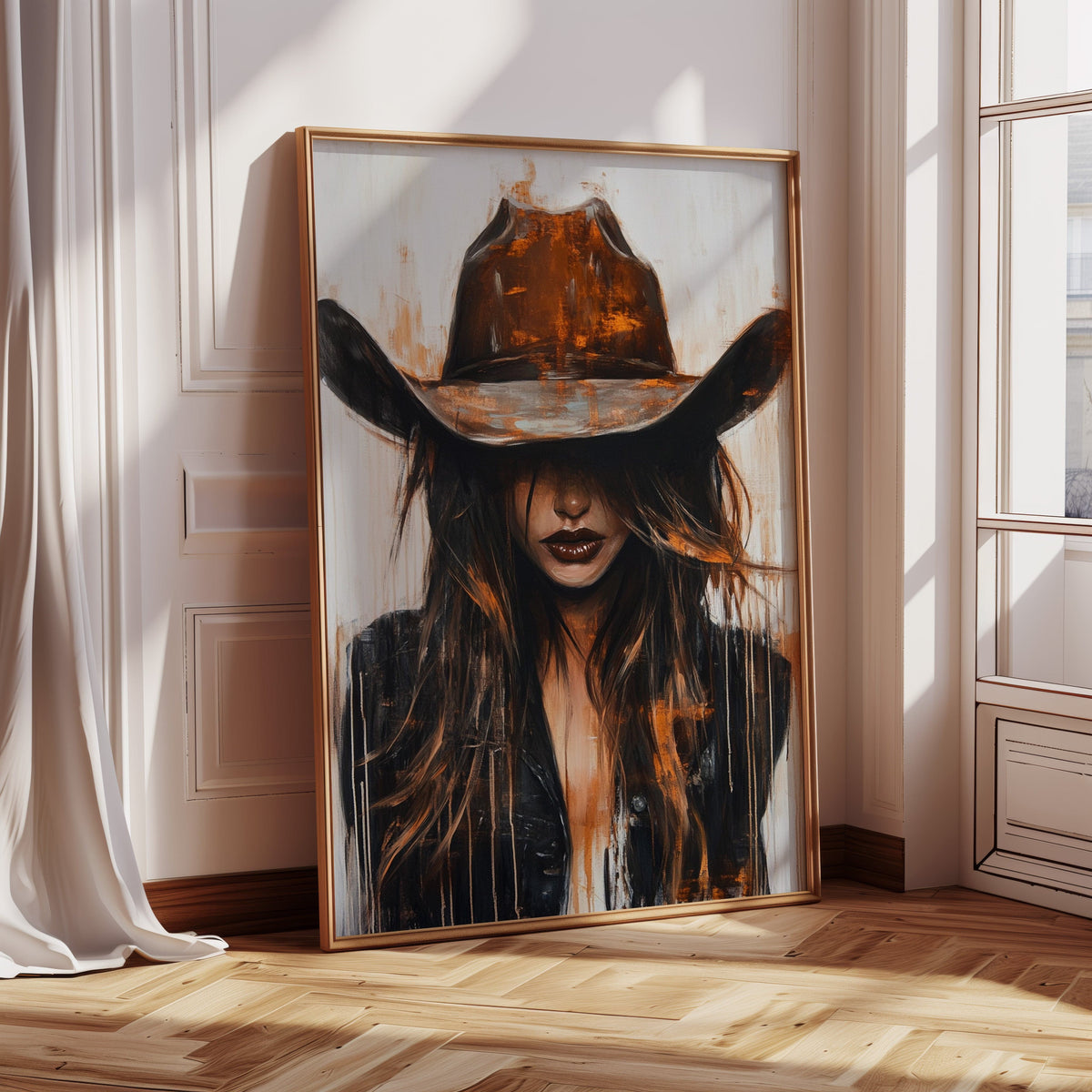 Cowgirl in Crimson – Modern Western Grit