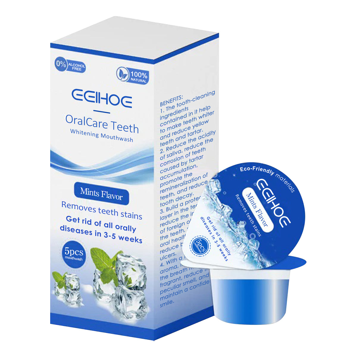 EELHOE Whitening Mouthwash | Stain Removal, Fresh Breath & Oral Care