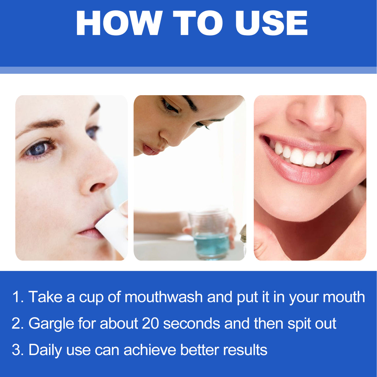 EELHOE Whitening Mouthwash | Stain Removal, Fresh Breath & Oral Care