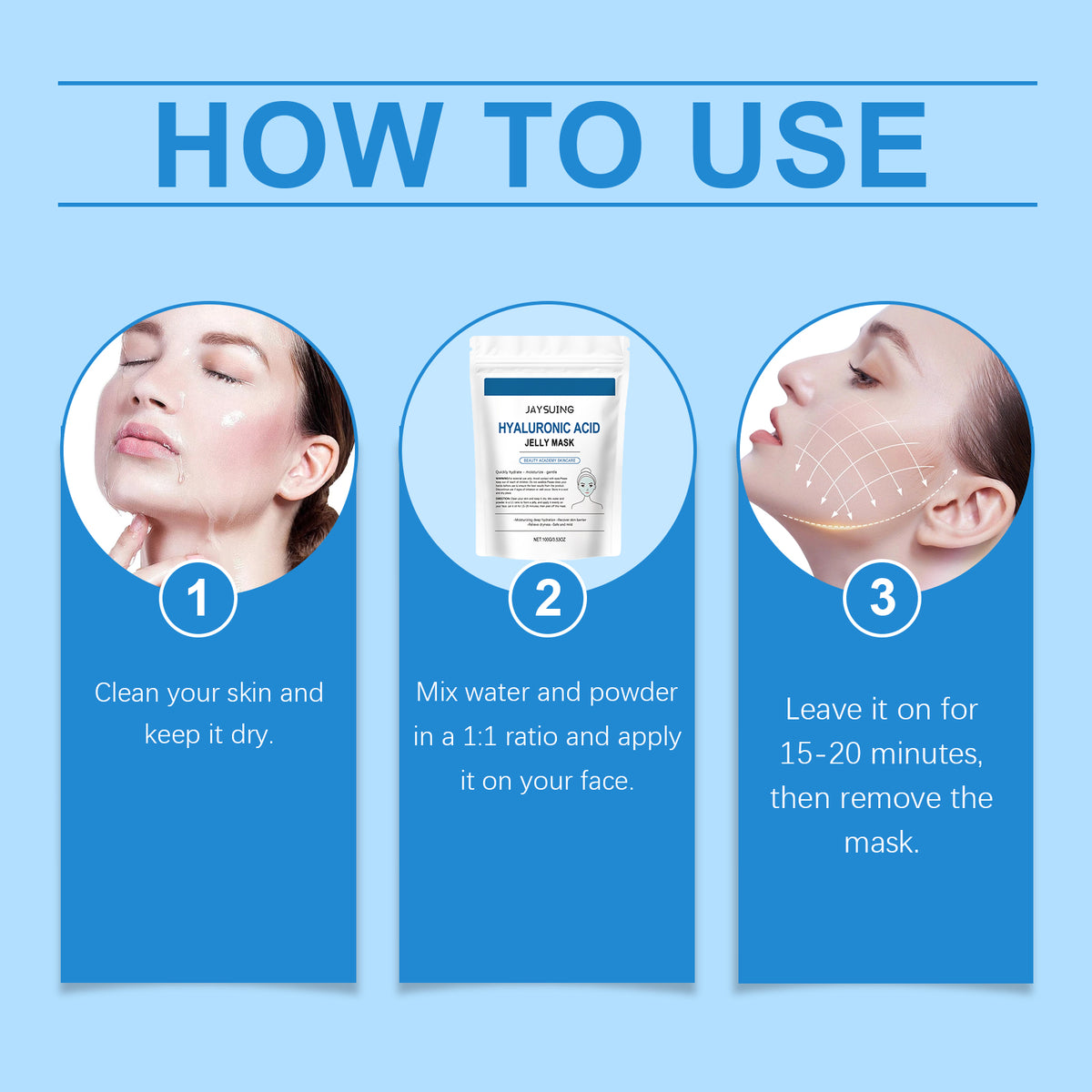 Jaysuing Hyaluronic Acid Hydrating Face Mask | Deep Moisture, Smooth & Tender Skin