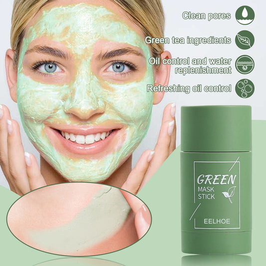 EELHOE Green Tea Clay Mask Stick | Deep Cleansing, Hydrating & Pore-Shrinking