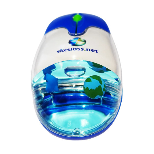 Skeuoss Frutiger Aero Aqua Liquid Mouse - Blue