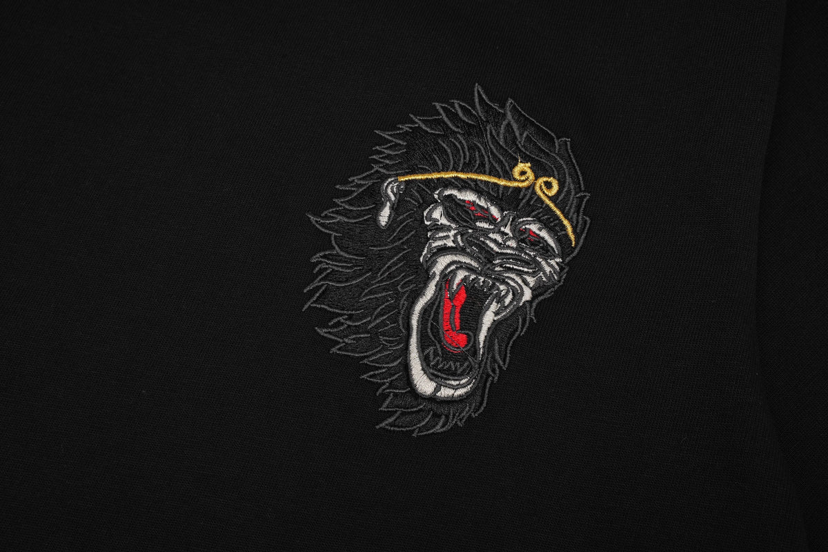 ET518 Raging Monkey Embroidered Tee
