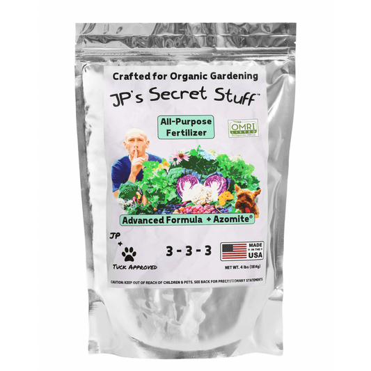 JP’s Secret Stuff™ All-Purpose Organic Fertilizer 3-3-3 (4 lb) - OMRI (US Only)